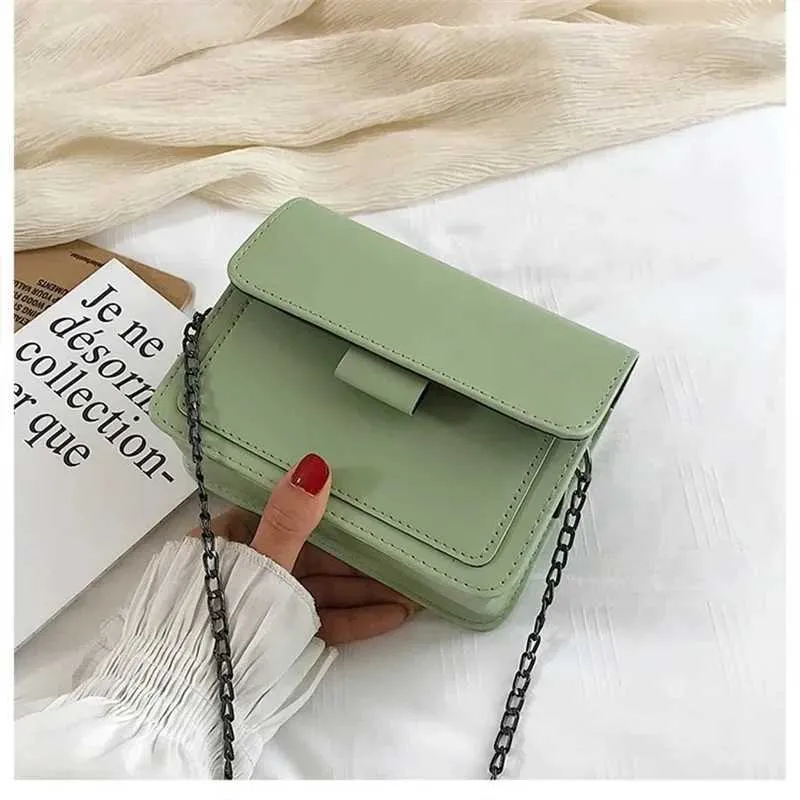 Borsa a tracolla da donna, nuova, piccola, quadrata, alla moda, casual, semplice, con tracolla larga, retrò, monospalla, messaggero Ba241216_voghion.com