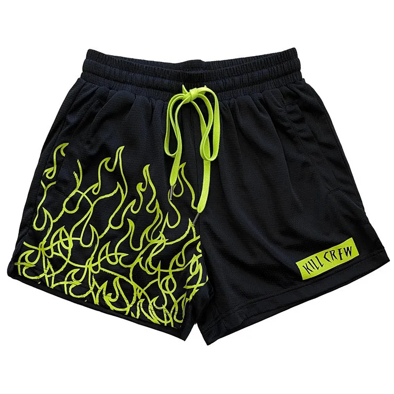 Successful Man Men's Basic Crewly Short Men Casual Mesh Breathable Basketball Running Quick-Drying Kill Crewliness_voghion.com