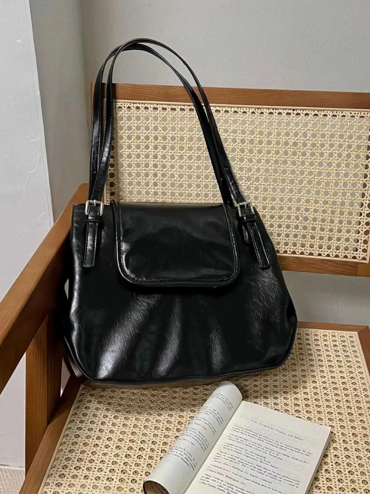 Borse da donna semplici da ufficio vintage, borse casual da ascella, borse da strada alla moda, borse a tracolla alla moda Y2k_voghion.com