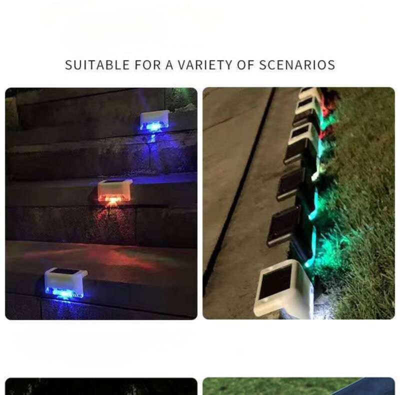 Luces solares decorativas para exteriores, para escaleras, patios, jardines, barandillas de pared y escalones._voghion.com