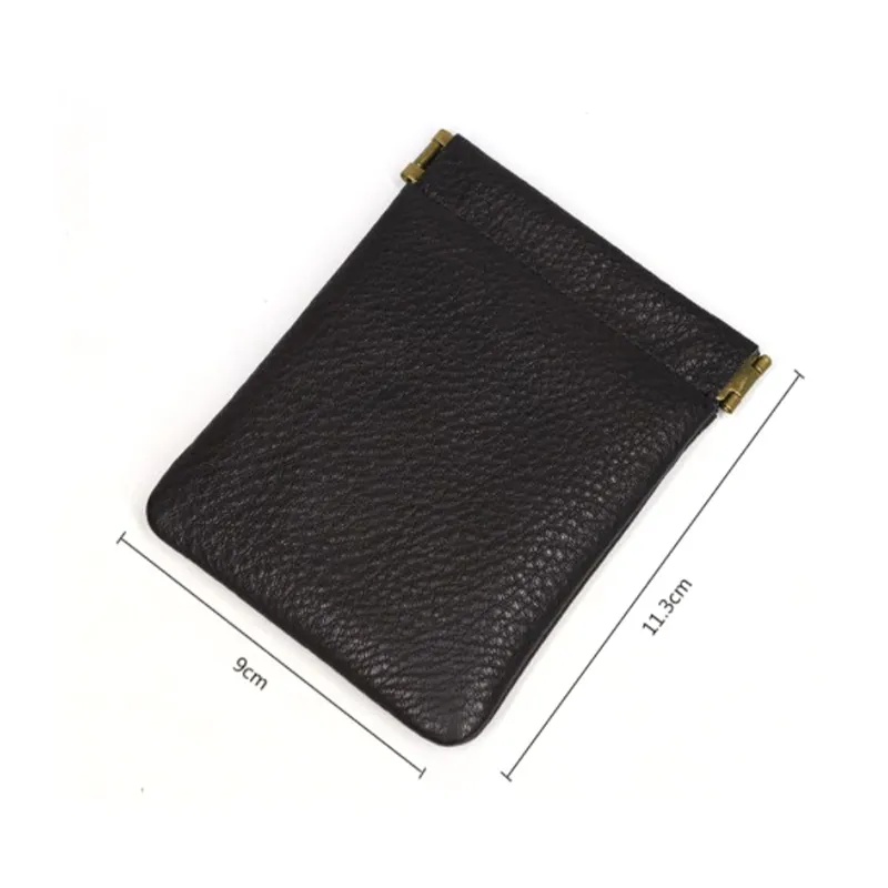 1 ADET Pu Deri Madeni Para Kesesi Mini Kısa Cüzdan Çanta Anahtar Kulaklık Kart Tutucu Hediye Cüzdanlar Kadınlar ve Erkekler İçin_voghion.com