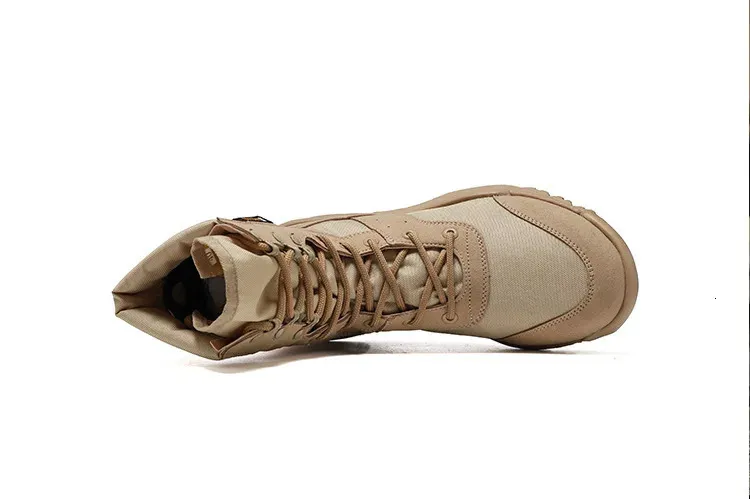Waterproof Men's Work Ankle Boots Lace Up Motorcycle Boots_voghion.com