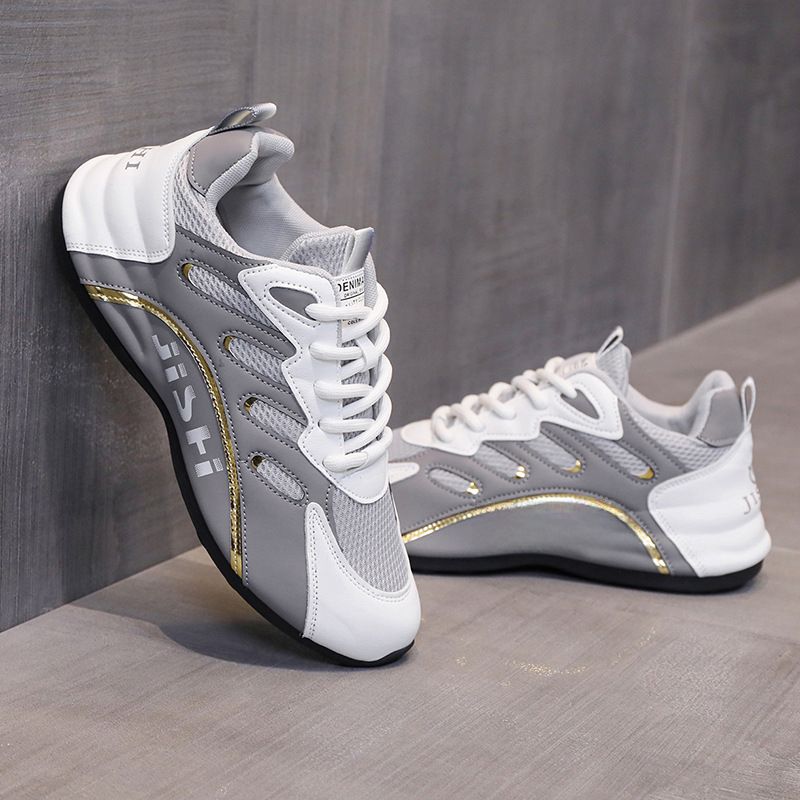 Herren Leder Wanderschuhe Schnürschuhe Freizeit Outdoor Mesh Schuhe_voghion.com