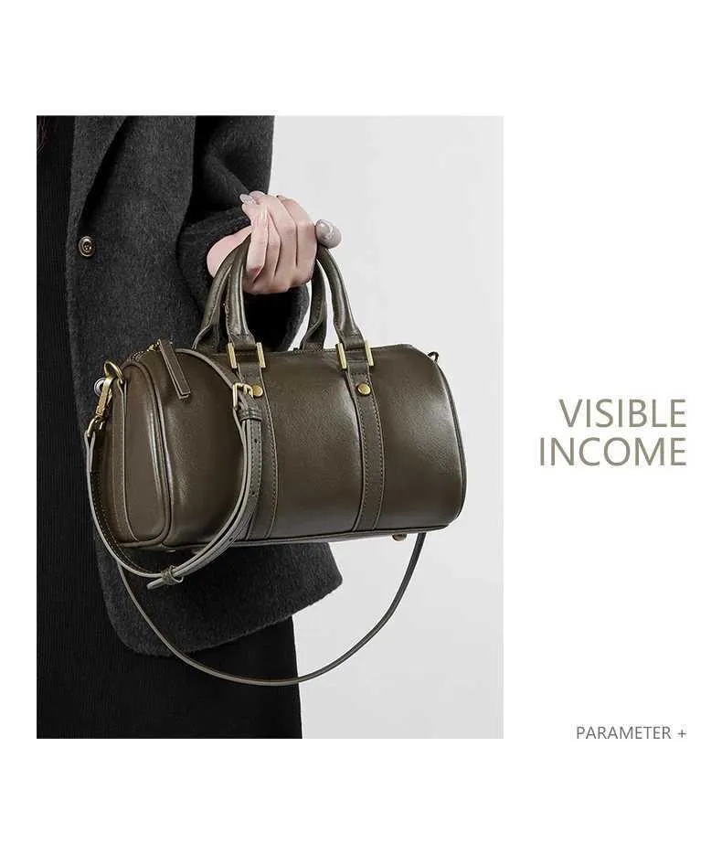 Borsa boston donna in vera pelle borsa a spalla e tracolla_voghion.com