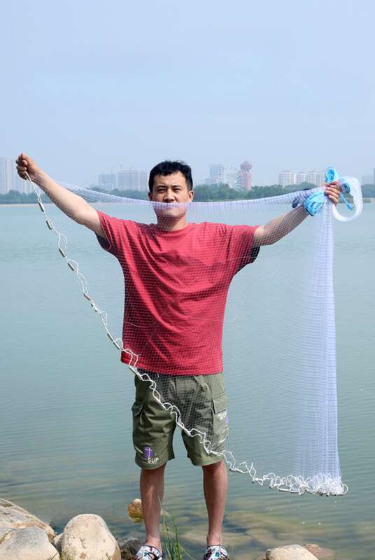 Anel de alumínio sem anel de alumínio, rede de pesca de arame único, rede de pesca feita à mão_voghion.com