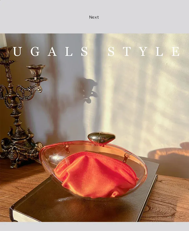 Borsa a mano a forma di conchiglia in acrilico, oro, argento, blu, da sera, da donna, carina, in metallo lucido, all'ingrosso 240907_voghion.com