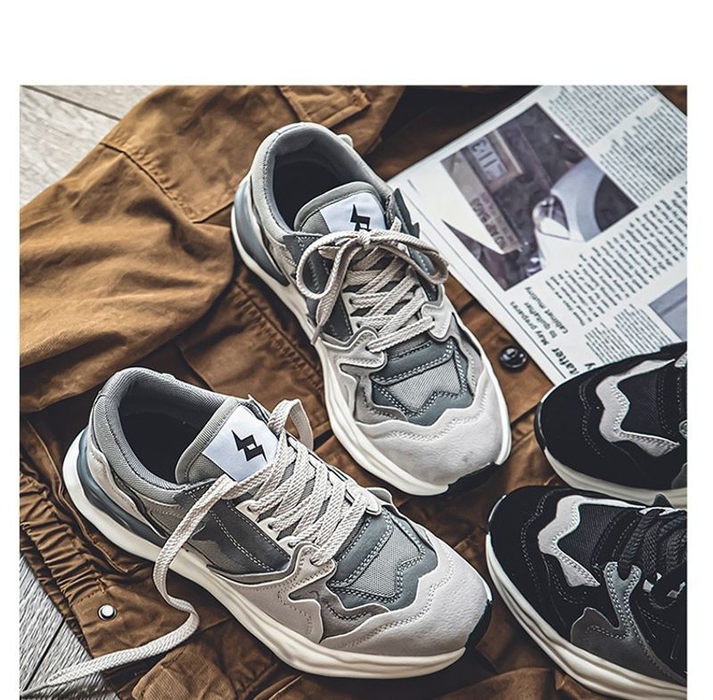 Herbst und Winter Neue Lauf Trendy Sport Männliche Studenten Mode Papa Casual Herrenschuhe_voghion.com