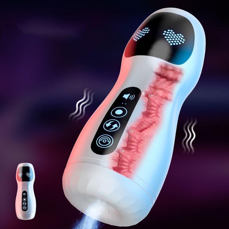Vero Masturbazione Automatica Maschile Tazza Succhiare Tascabile Figa Silicone Giocattoli Sessuali Per Uomini Vibratore per Adulti_voghion.com