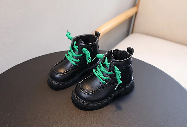Kinder Leder Mädchen Jungen Herbst Winter Neue Mode Britischen Stil Casual Bequeme Kleinkind Kurze Kinder Stiefeletten_voghion.com