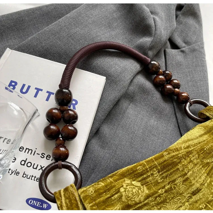 Bretelle in tessuto stampato alla moda da donna con hardware intarsiato, borsa sottobraccio e borsa portatile ad alta capacità 240806_voghion.com