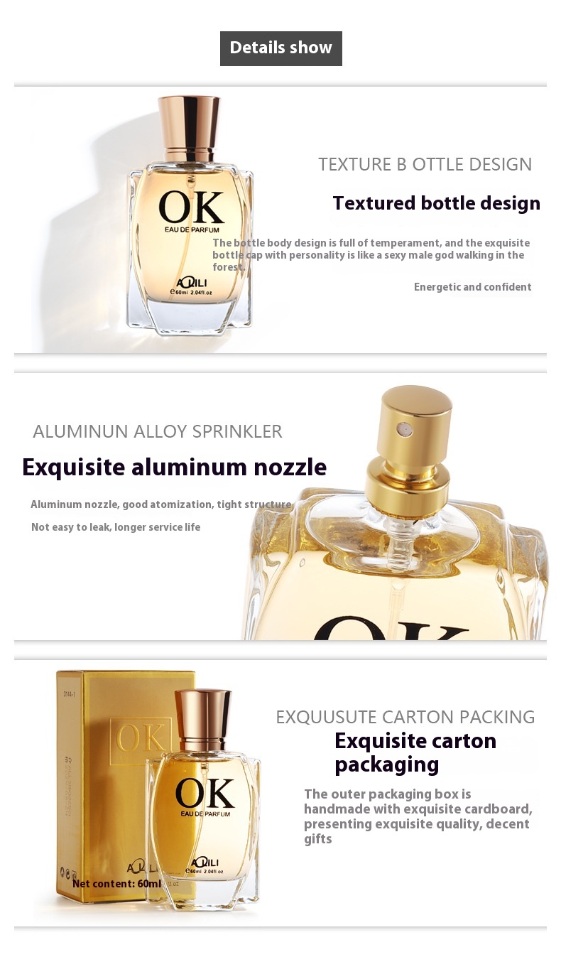 Nuovo profumo 2024 Baimeng OK Gulong Profumo per uomo e donna Unisex Attrazione Profumo duraturo 60ML_voghion.com