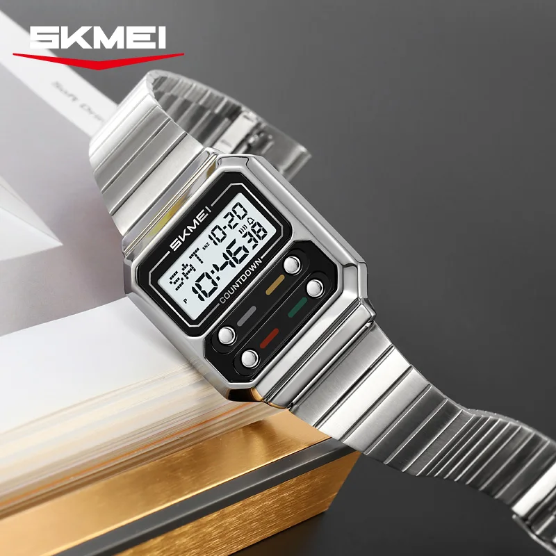 Luxury Digital Watch For Men Retro Style Waterproof Timepiece_voghion.com