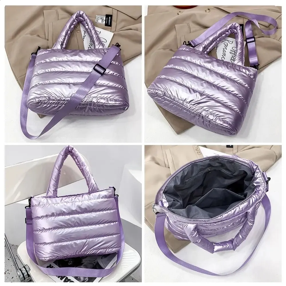 Bolsa tote puffer tiracolo acolchoada leve estofada transversal_voghion.com