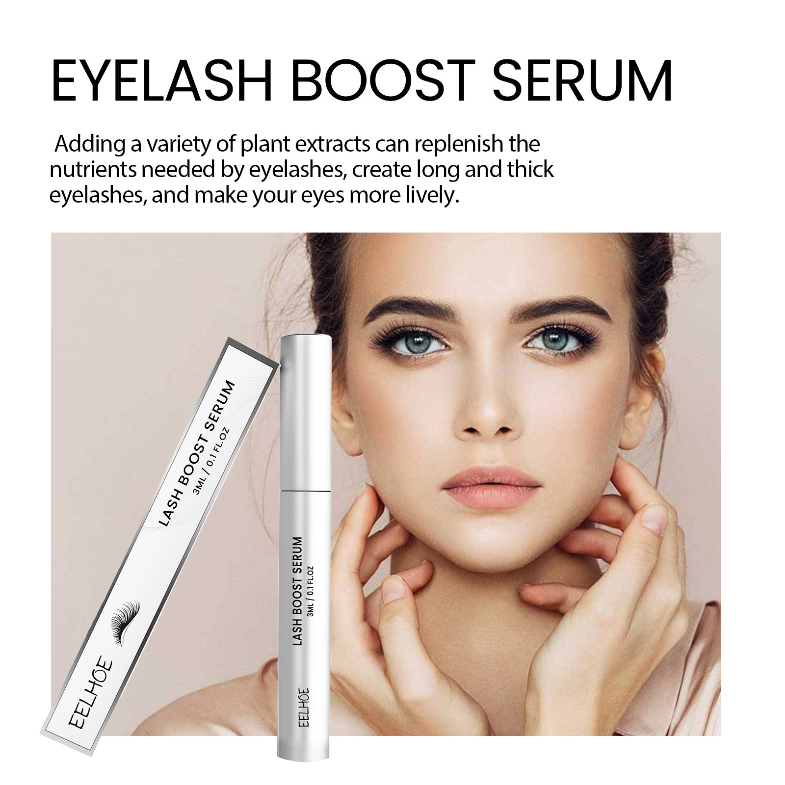 Genele lichide pentru sprâncene EELHOE sunt închise la culoare, dense, crețe, naturale, frumoase, subțiri, blânde și nu sunt ușor de aplicat._voghion.com