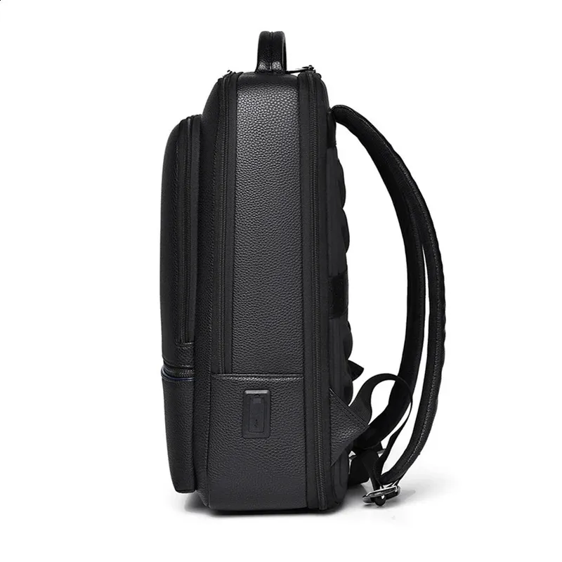 Zaino da uomo in pelle PU con ricarica USB, alla moda, per ufficio, da viaggio, casual, per affari_voghion.com