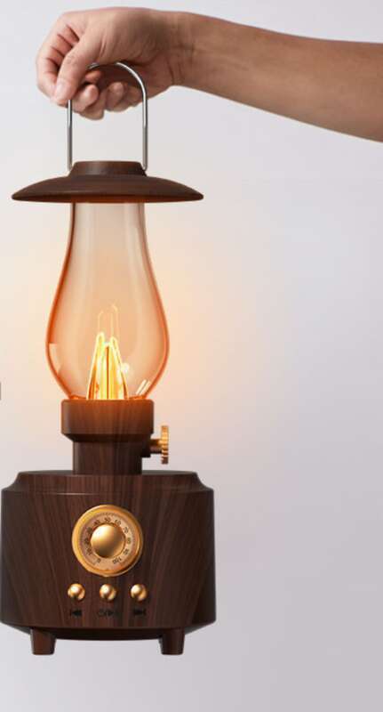 Coal Oil Bluetooth Desktop Outdoor Portable Camping Creative Gift Atmosphere Lamp Speaker_voghion.com