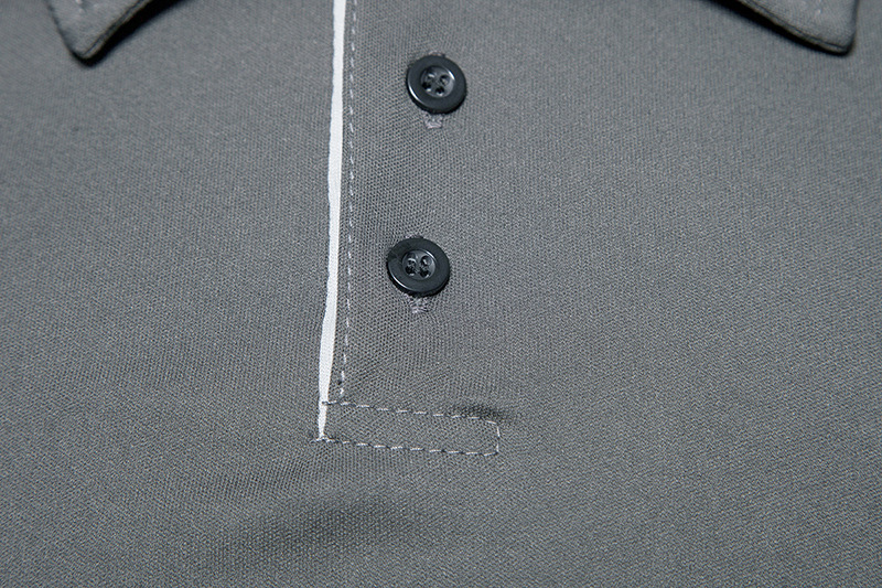 Herren Poloshirt Einfarbig Kurzarm Modisches Business Freizeit_voghion.com