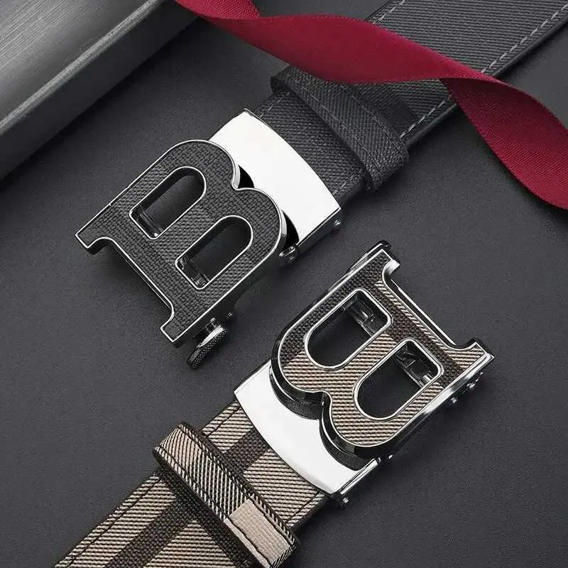 Gürtel Neue High-End-PU Casual Simple Business Letter B Schnalle Gürtel Luxuriöse und modische Herren Lederaccessoires_voghion.com