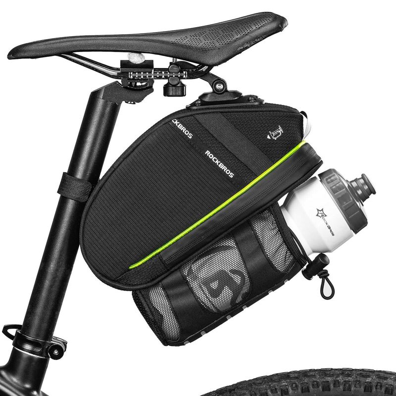 ROCKBROS Satteltasche, 1,5L Tasche mit Flaschenhalter, für Fahrradsitz_voghion.com