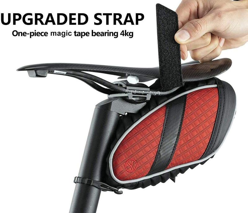 Sacoche de selle ROCKBROS, sacoche de vélo avec crochet pour lumière, coque 3D, étanche, disponible en 3 couleurs_voghion.com