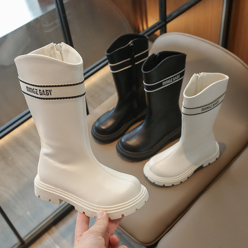 Kids Shoes Martin boots 2024 spring and autumn new style short boots princess boots short tube versatile stylish knight boots wholesale