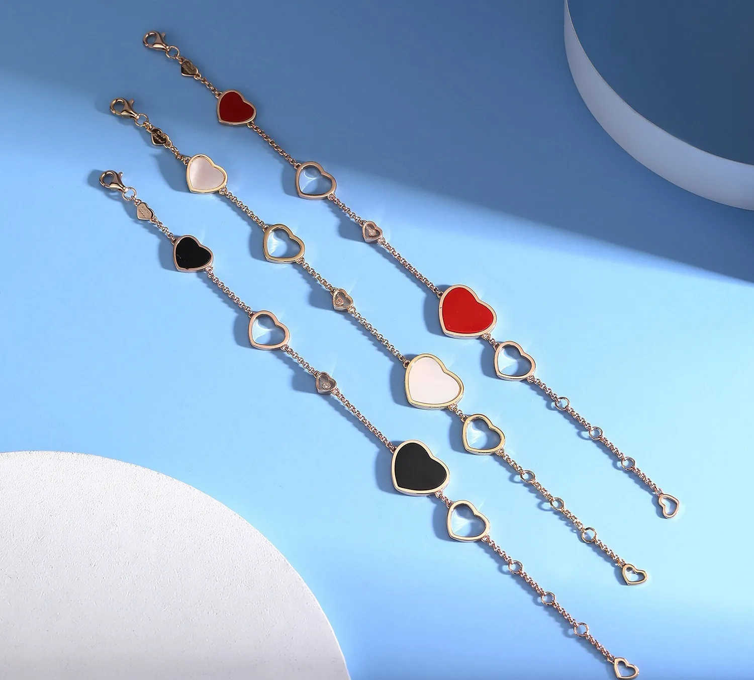 Red Chalcedony High Quality For Women Anniversary Gifts Rose Gold Exquisite Sterling Sier Jewelry Fashion Bracelet_voghion.com