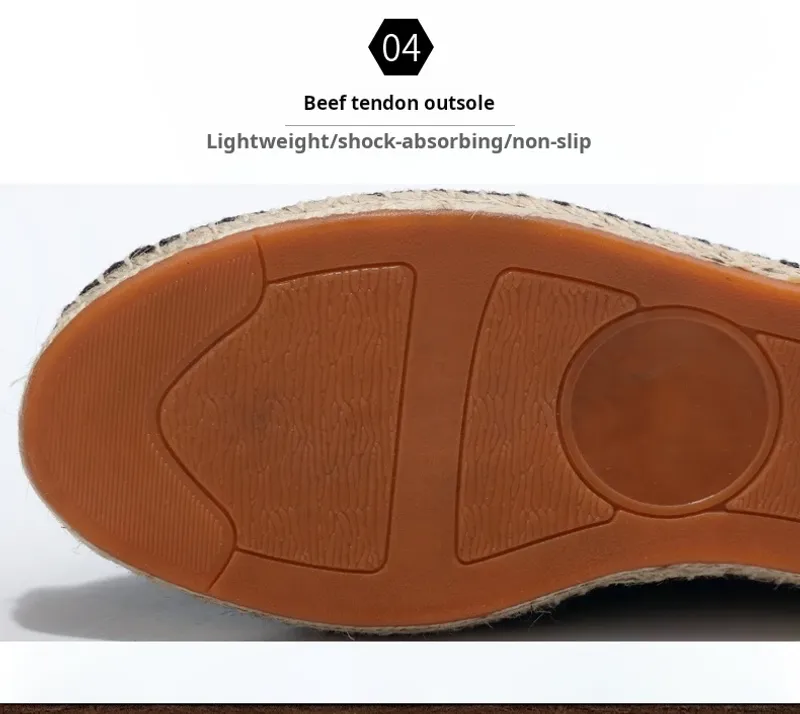 Shoes Summer Espadrilles Men Canvas New Breathable Fisherman Footwear Mens Slip on Loafers Large Size 47 Sneakers_voghion.com