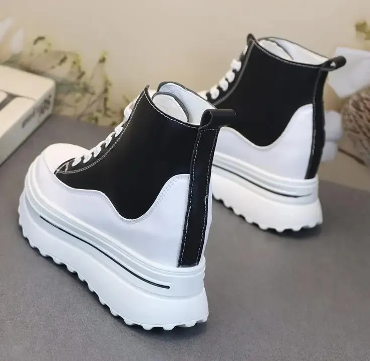 Platform Pu Leather Wedge Hidden Boots For Women Winter Running_voghion.com