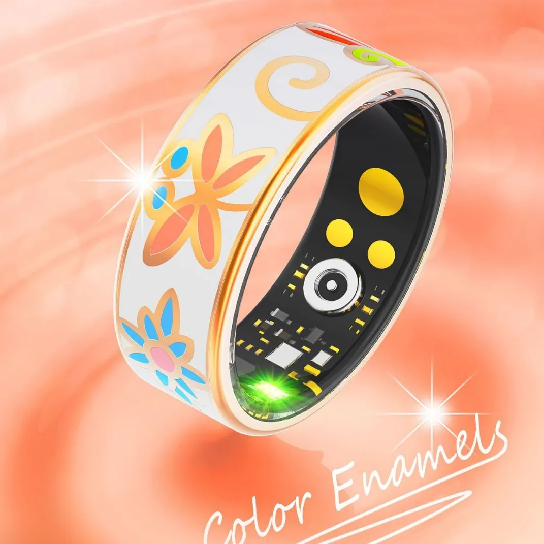 R18 Women's Smart - Heart Rate/Blood Pressure/SpO2 Monitor, Sleep Tracking, Fiess Tracker, Step Counter, Remote Camera_voghion.com