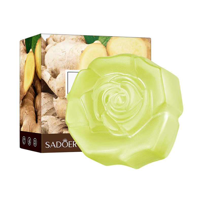 2 Pieces Fresh Ginger Essential Oil Handmade Cleansing Body General Soap_voghion.com