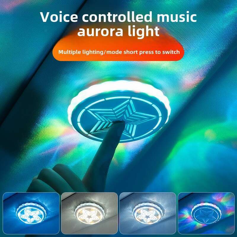 Decorazione LED colorata per camper, nessuna installazione, luce decorativa per atmosfera sul tetto dell'auto_voghion.com