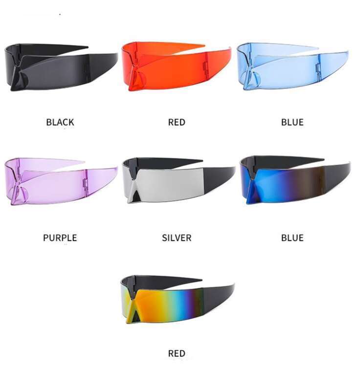 Cyberpunk Future Technology Integrated Frameless For Men's And Women's Dances Jumping Di Chickbeak Sunglasses_voghion.com