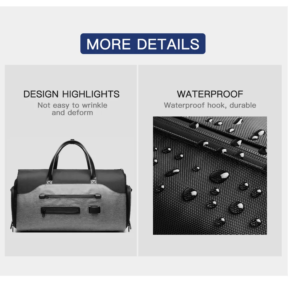Business Multifunction Men Suit Storage Large Capacity Lage Handbag With Shoes Pocket Male Travel Duffel Bag_voghion.com