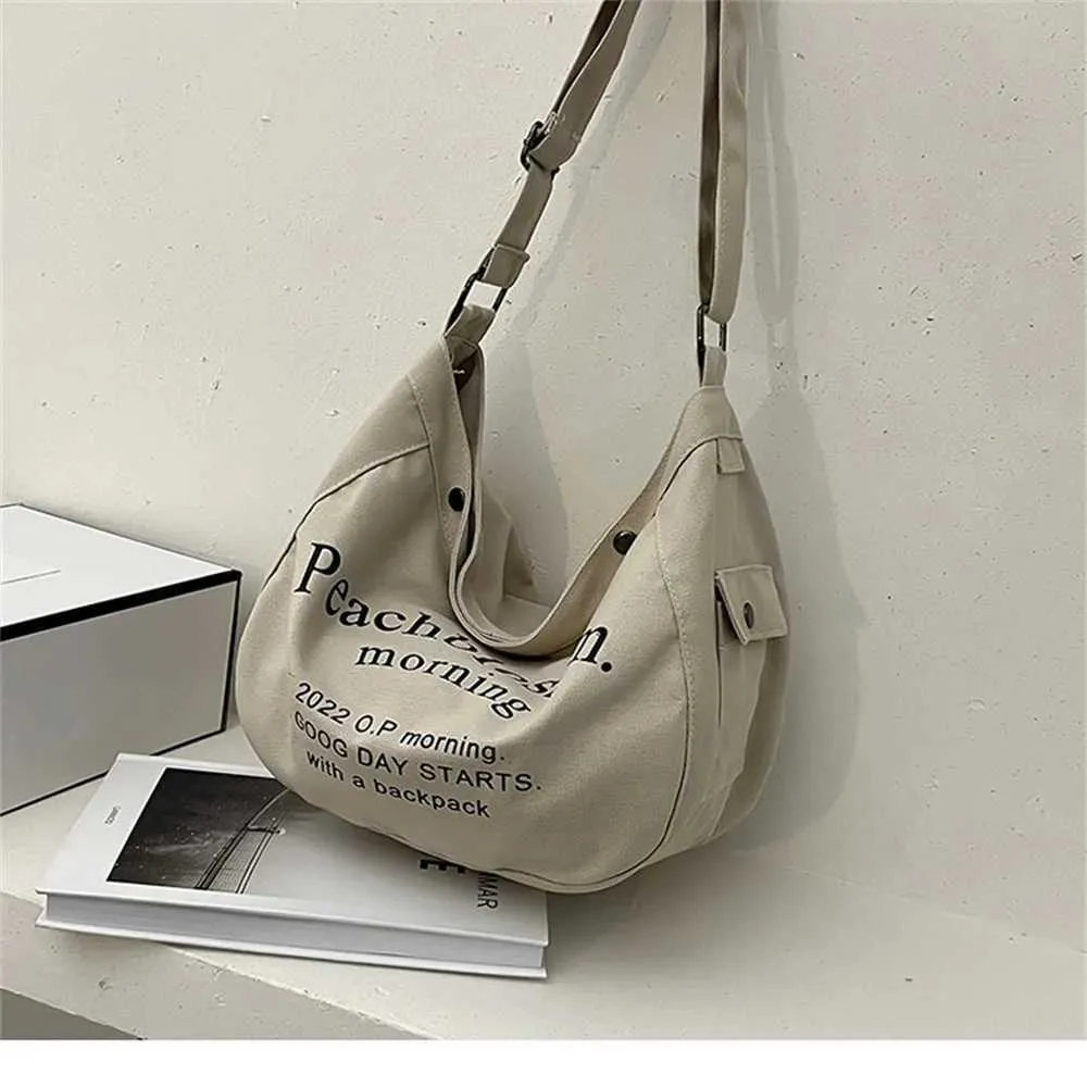Borsa a tracolla in tela da donna grande shopper messenger bag_voghion.com