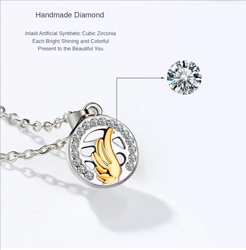 Naszyjniki z wisiorkami Słońce Księżyc i gwiazdy Naszyjnik dla par Pióro Skrzydło Magnes Przyssawka Łańcuszek obojczyka Dla mężczyzn Kobiety Obojczyk_voghion.com