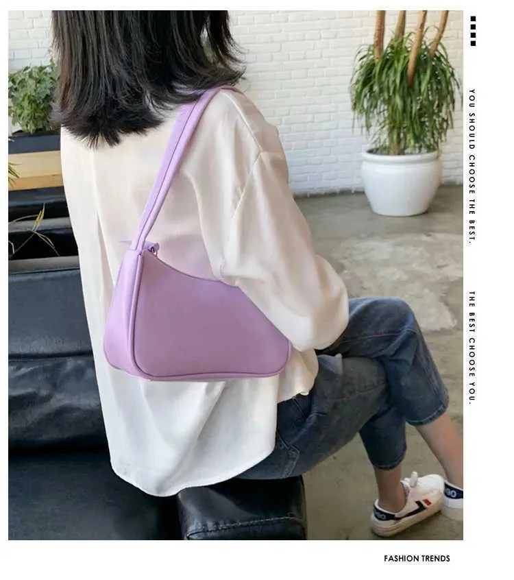 Retro Soft Pu Leather Shoulder Bag Casual Solid Colour Handbag_voghion.com