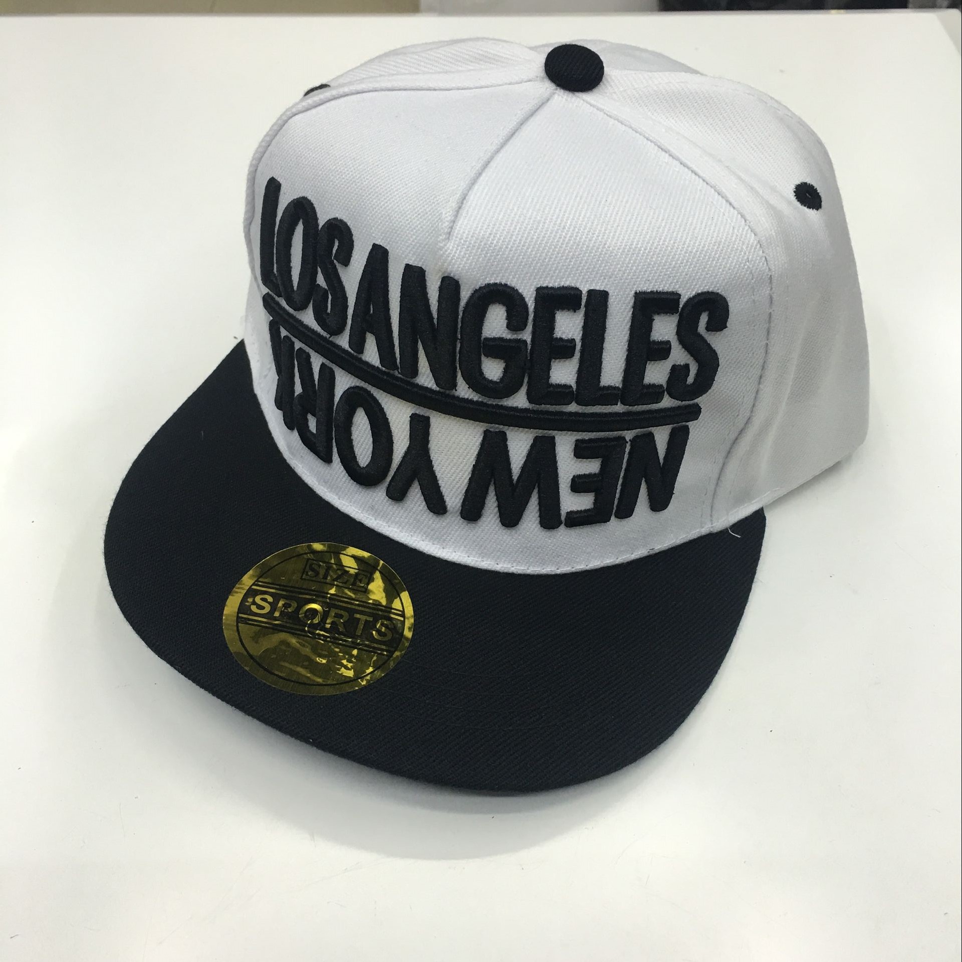 Men's Baseball Cap Embroidered Trendy Flat Brim Sun Protection_voghion.com