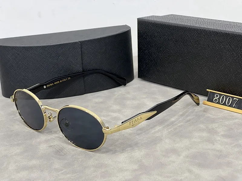 Designer designer men women metal oval sunglass_voghion.com