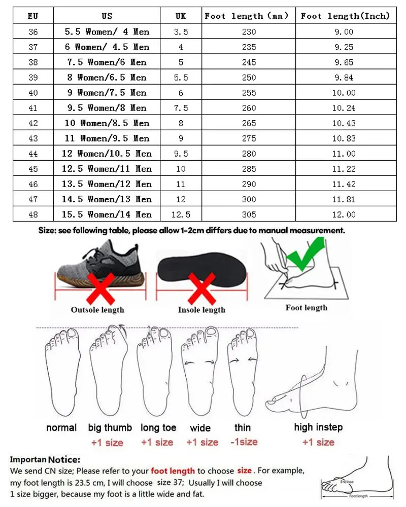 SUADEX Chaussures de sécurité pour hommes avec embout en acier, anti-écrasement, anti-perforation, antidérapantes, respirantes, 240612_voghion.com