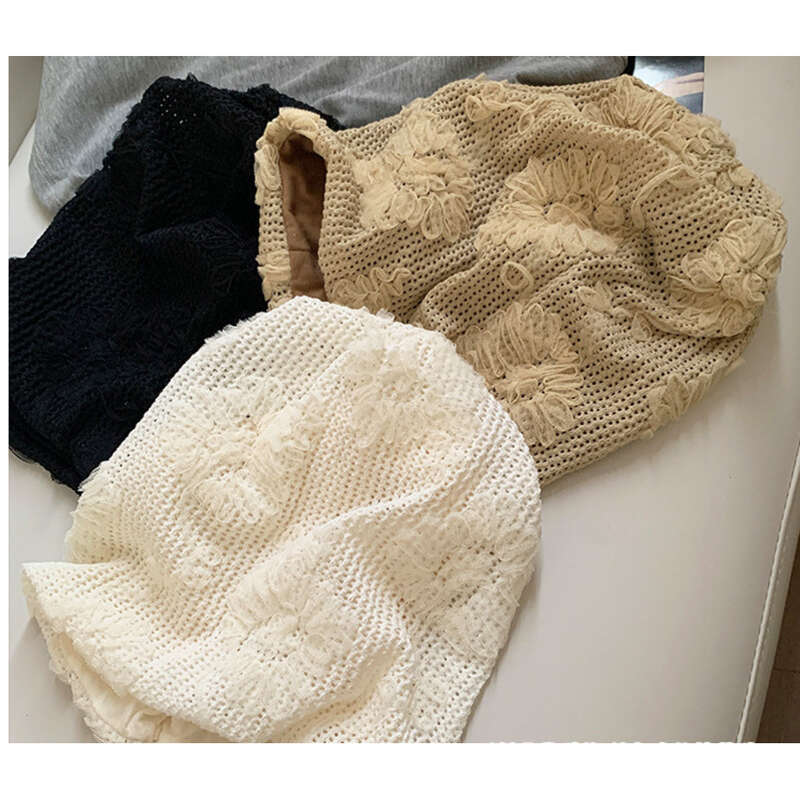 Stile freddo, pile di fiori sciolti per le donne, versatile atmosfera primaverile ed estiva, sottile e traspirante, testa grande_voghion.com