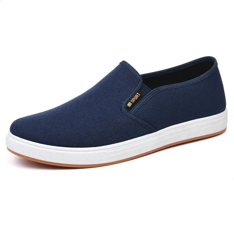 Herren Canvas Casual Sports Geeignet für Männer Leichte Gleitschuhe Vulkanisiert Bequeme Herren Flache Schuhe Schwarz Trainer Atos Hombre_voghion.com