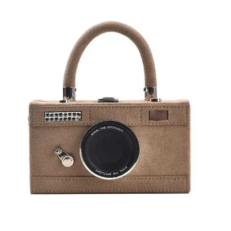 2023 Nuove donne personalizzate moda forma di macchina fotografica pochette da donna casual mini crossbody piccola borsa a tracolla borsa C241103_voghion.com