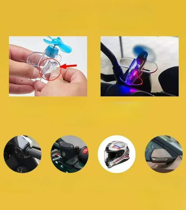 Electric Bike Decoration Glowing Small Airplane Ornament Cute Cartoon Milk Dragon Motorcycle Electric Scooter Wind_voghion.com