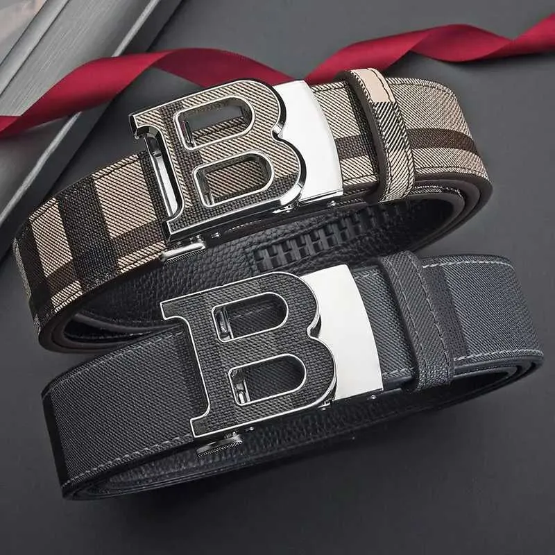 Gürtel Neue High-End-PU Casual Simple Business Letter B Schnalle Gürtel Luxuriöse und modische Herren Lederaccessoires_voghion.com