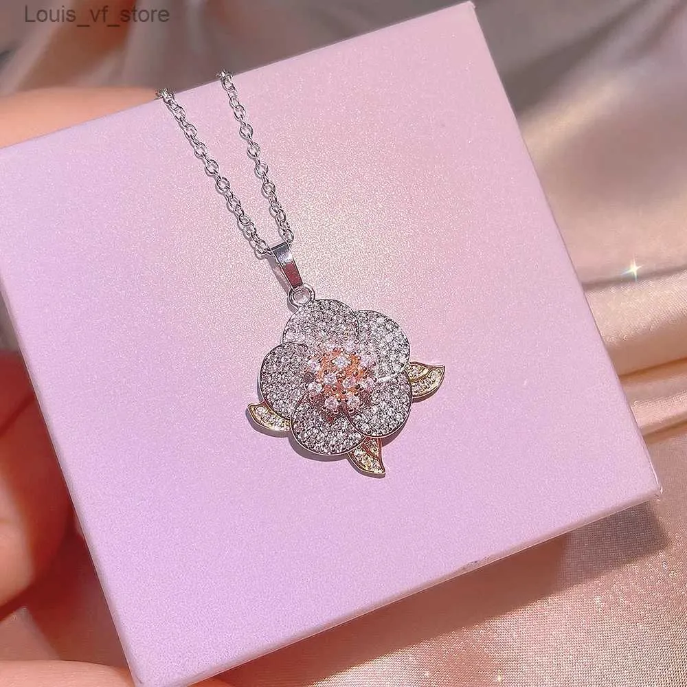Ensembles de bijoux de mariage en argent sterling, bagues en diamant en grappe, type fleur pour femmes, trois pièces, cadeaux de fiançailles complets pour femmes_voghion.com