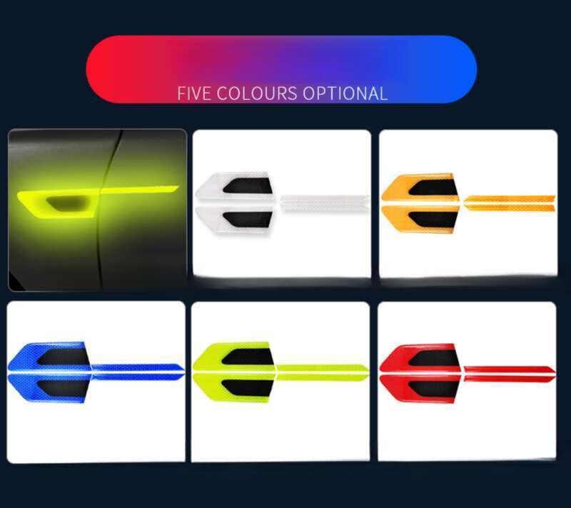 Car Leaf Panel, Fender Reflective Body St, Anti-collision Strip, Safety Warning, Engine Light Eyebrow Decorative_voghion.com
