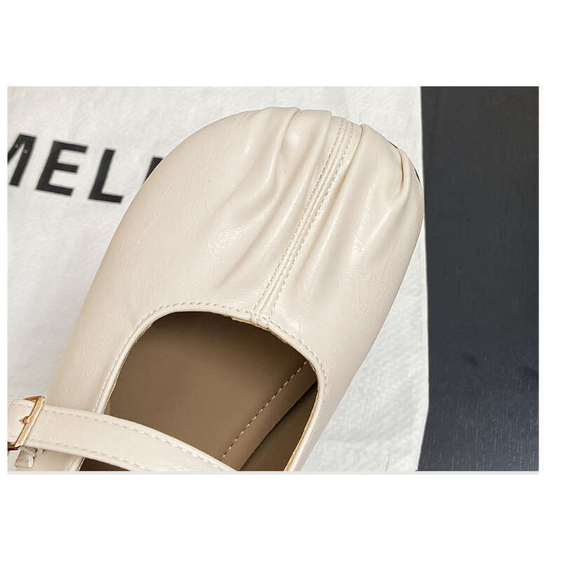 Women's Half Slip Flat French Fairy Gentle Loafers_voghion.com