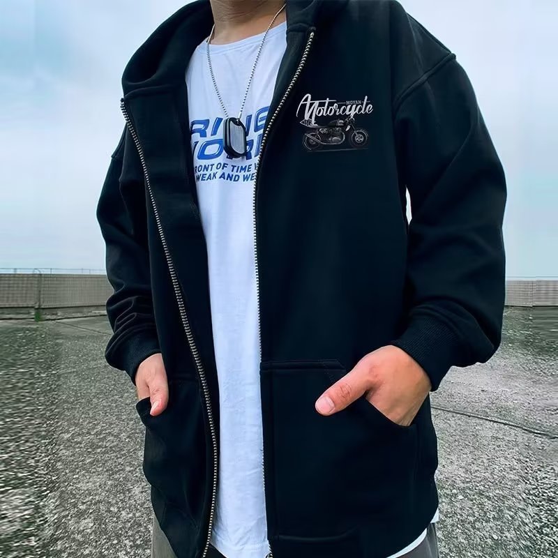 Neue Winterjacke mit Reißverschluss und Cartoon-Muster für Herren_voghion.com
