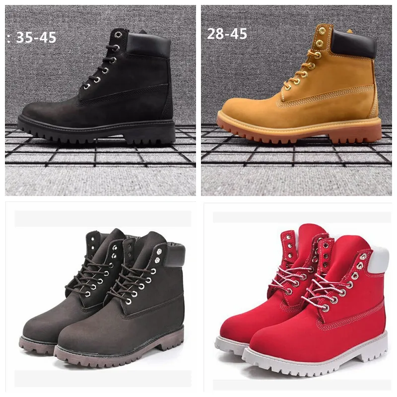 Hot sale-Laarzen Echt Leer Mannen Vrouwen Sneeuw Casual Martin Laarzen Groothandel Mode Merk Schoenen_voghion.com