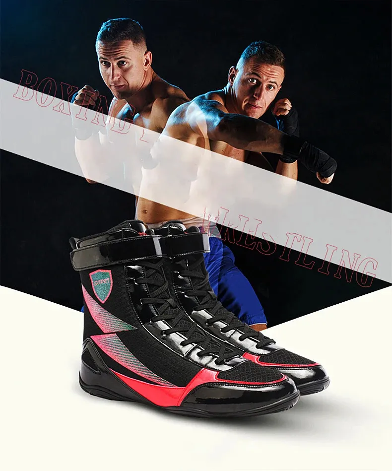 Wrestling Boots Professional Lightweight Breathable Mesh Trainers_voghion.com